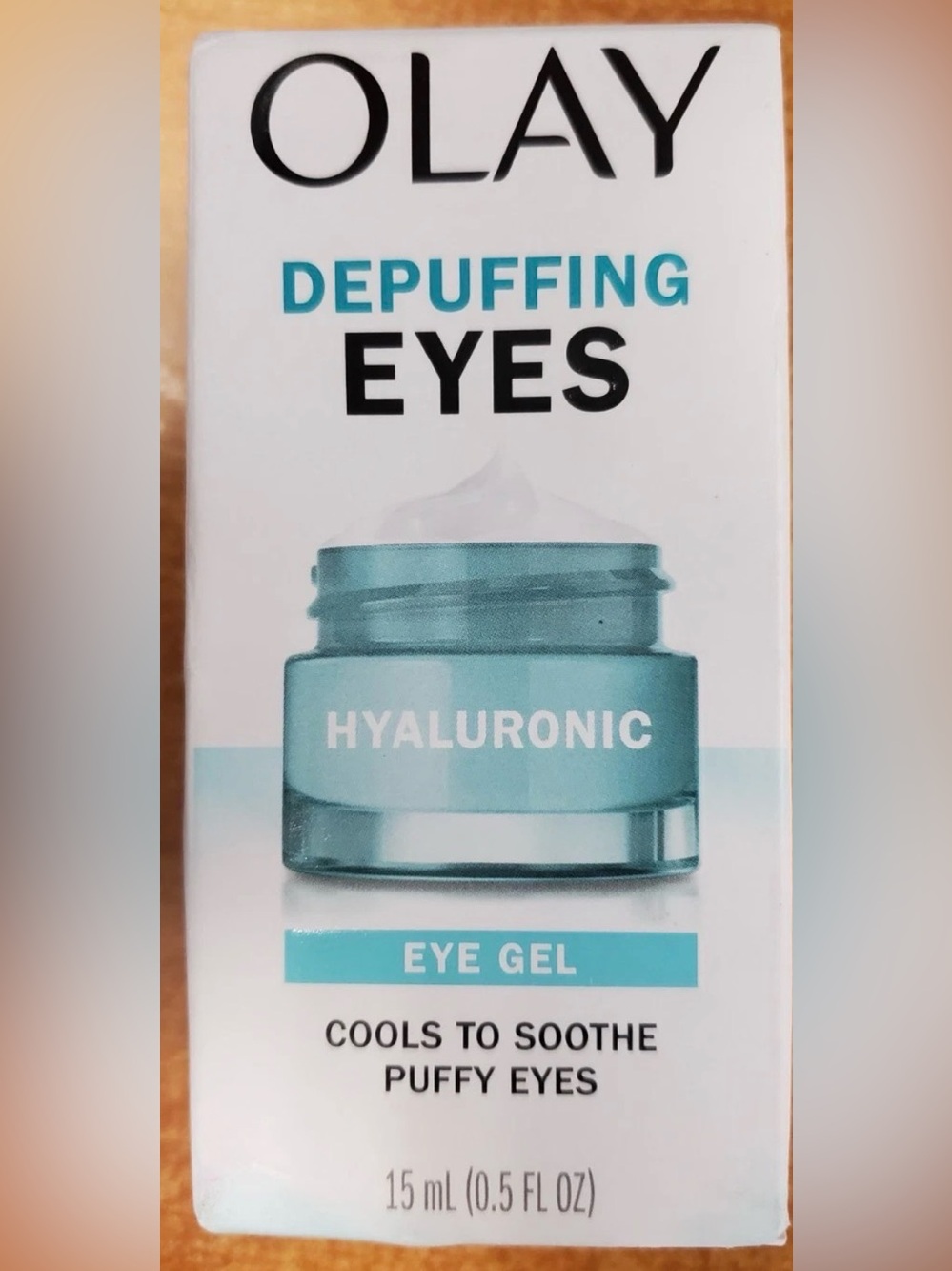 OLAY Hyaluronic Depuffing Eye Gel - Aqua Blue